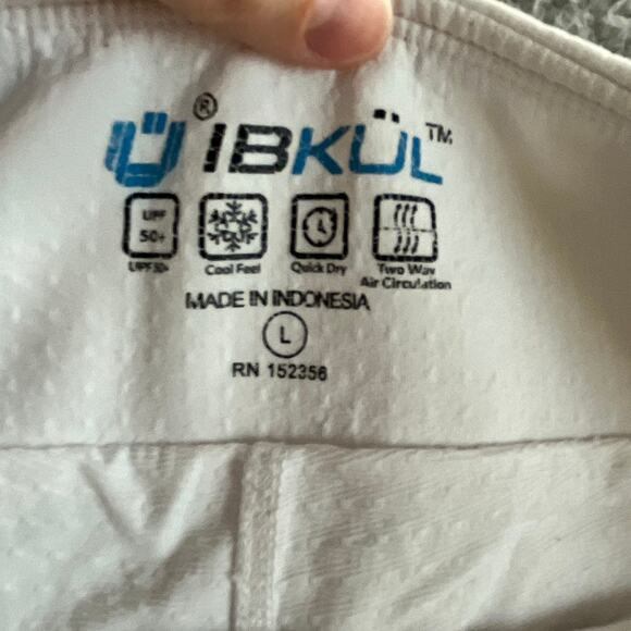 Ibkul Flounce Skort Large Zipper Pocket Pull On Flare White Golf Tennis Prep - Picture 7 of 11